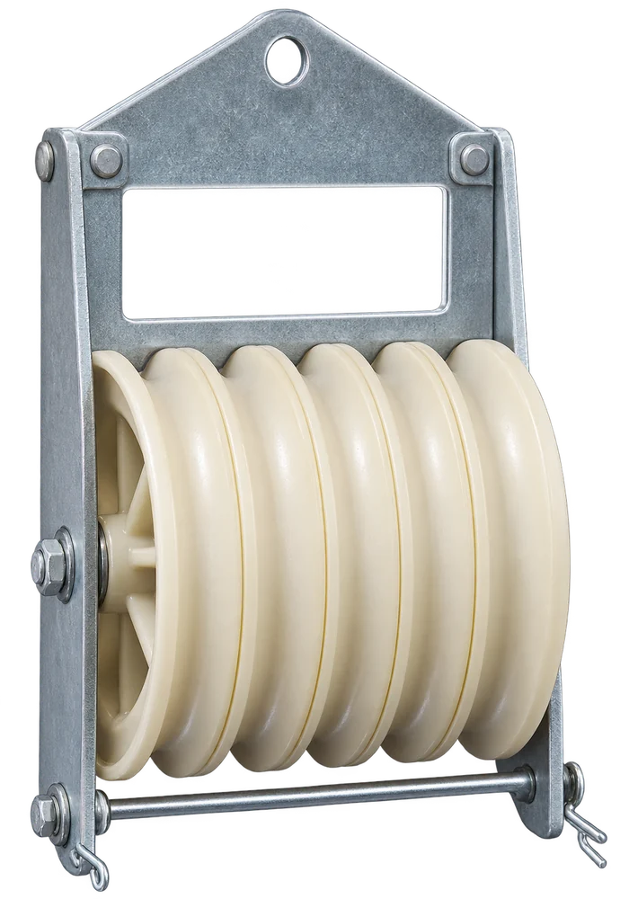 GLSHW · Five-sheave conductor pulleys · Enhanced visualisation